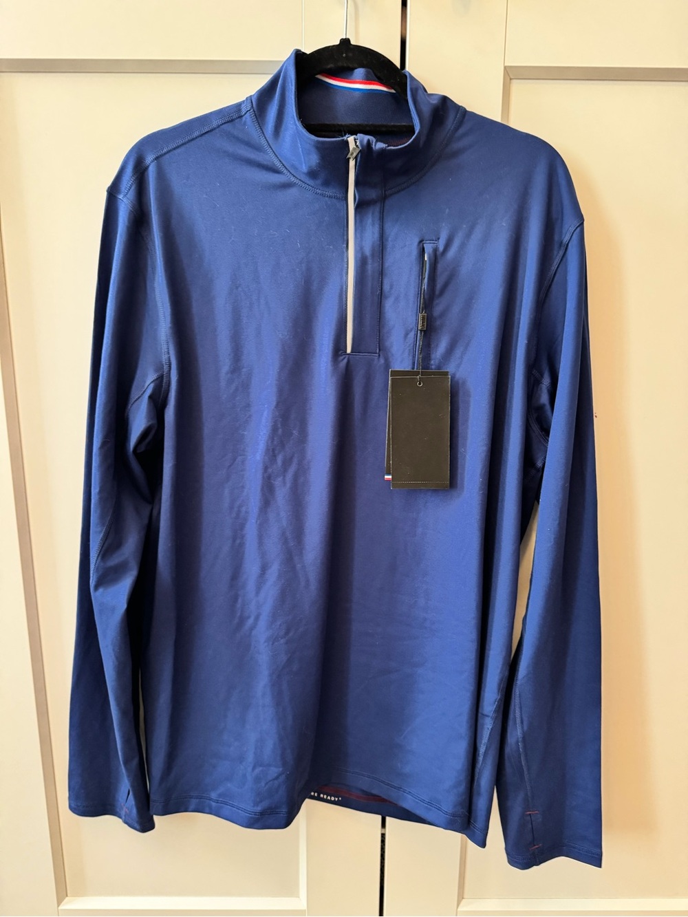 Men's Navy Quarter-Zip Sport Pullover